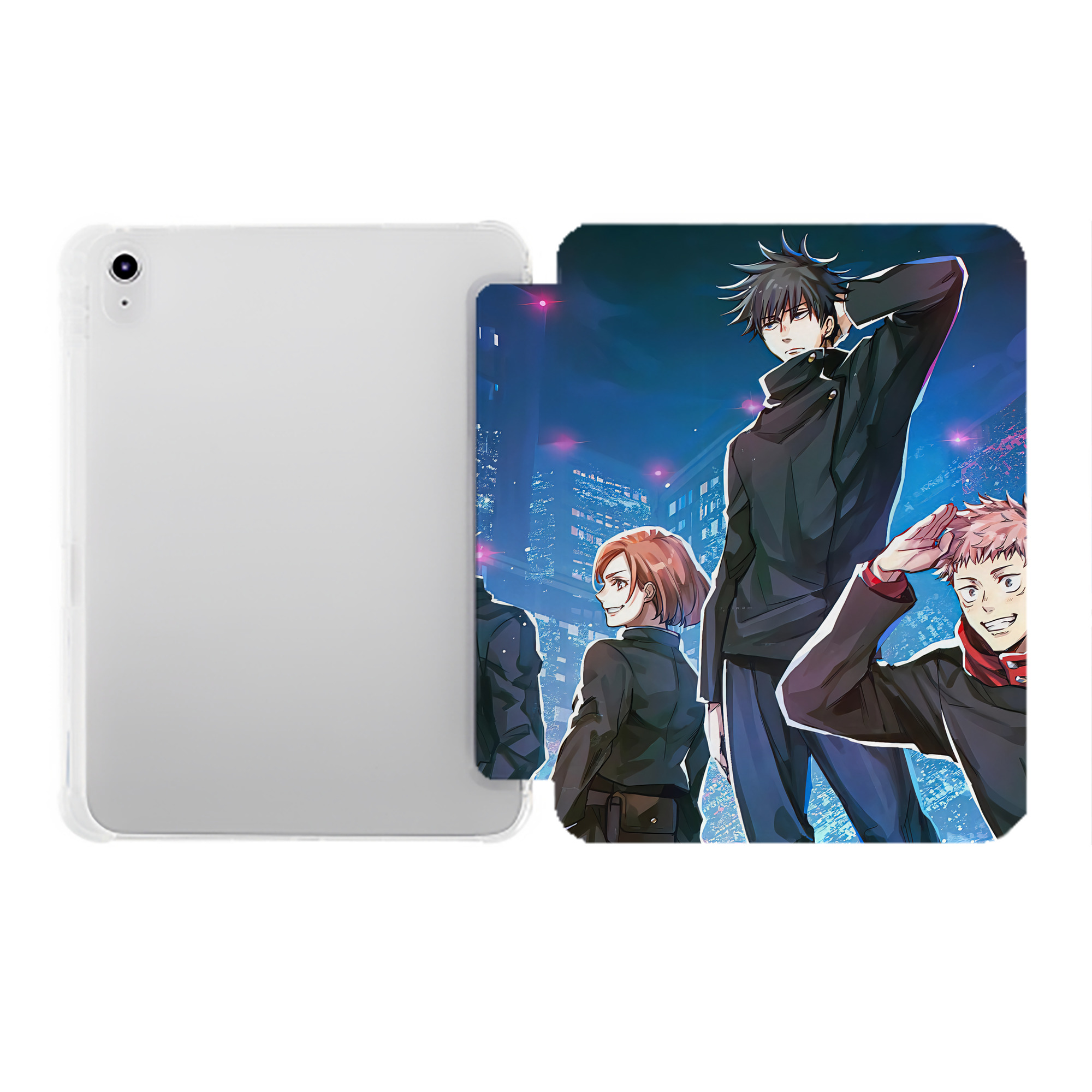 （画像用） SPY×FAMILY间谍家家酒 IPad ケース ペン収納付き 三つ折りスタンド PUレザー×シリコン 対応機種9.5/10.5/10.9インチ